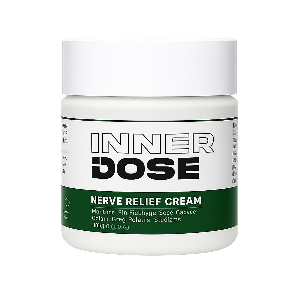 InnerDose Nerve Relief Cream jar